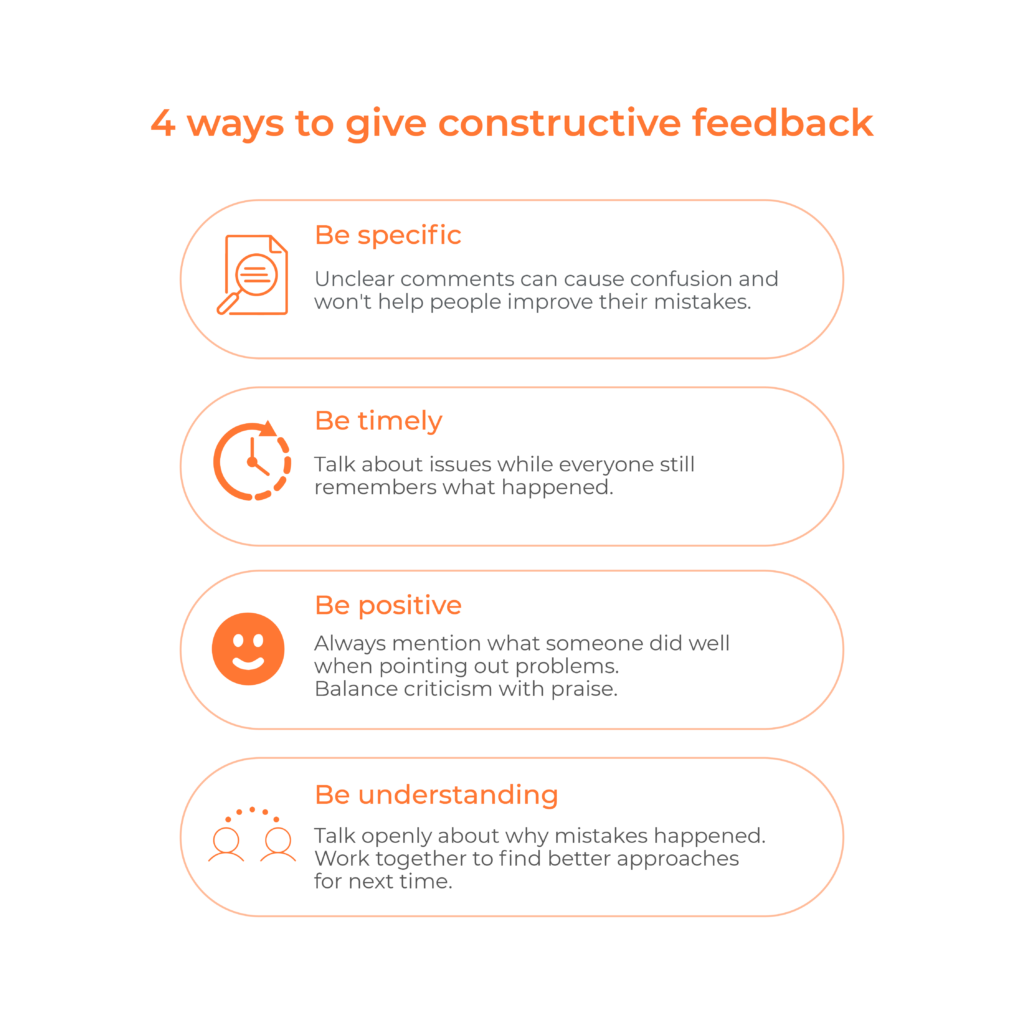 constructive feedback