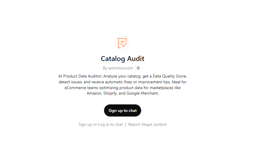 catalog audit