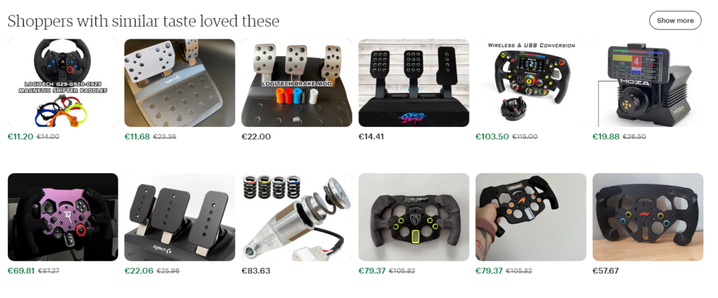 shopping suggestions from AI